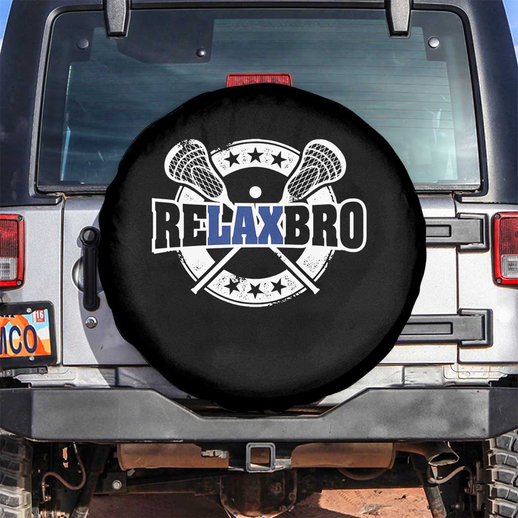 Funny Lax Lover Relax Bro Spare Tire Cover Lacrosse Joke