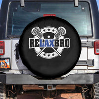 Funny Lax Lover Relax Bro Spare Tire Cover Lacrosse Joke