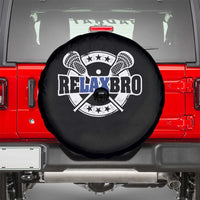 Funny Lax Lover Relax Bro Spare Tire Cover Lacrosse Joke