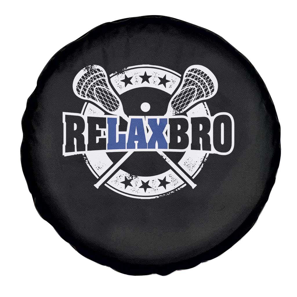Funny Lax Lover Relax Bro Spare Tire Cover Lacrosse Joke