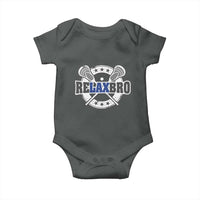 Funny Lax Lover Relax Bro Baby Onesie Lacrosse Joke