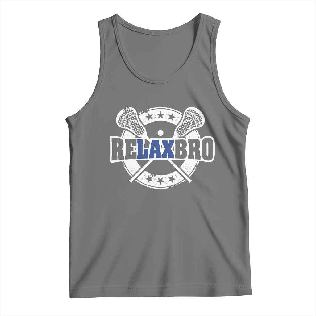 Funny Lax Lover Relax Bro Tank Top Lacrosse Joke
