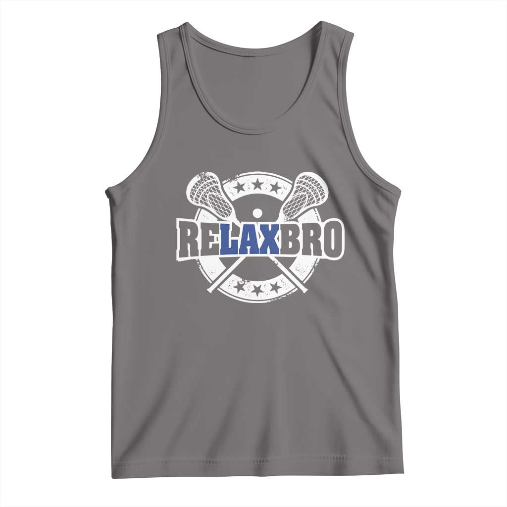 Funny Lax Lover Relax Bro Tank Top Lacrosse Joke