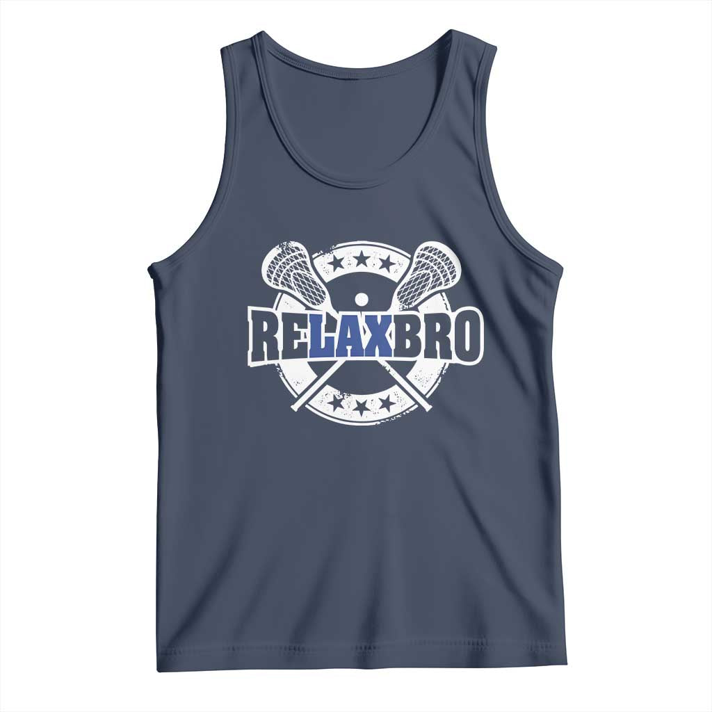 Funny Lax Lover Relax Bro Tank Top Lacrosse Joke
