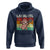 Funny Axolotl Lacrosse LAX Laxalotl Hoodie Lacrosse Player Retro Vintage