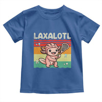 Funny Axolotl Lacrosse LAX Laxalotl Toddler T Shirt Lacrosse Player Retro Vintage