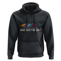 Horse Racing Hoodie And They're Off Vintage Jockey - Wonder Print Shop