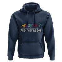 Horse Racing Hoodie And They're Off Vintage Jockey - Wonder Print Shop