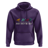 Horse Racing Hoodie And They're Off Vintage Jockey - Wonder Print Shop
