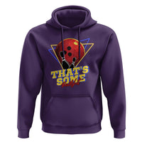 80s Bowling Hoodie That's Some Bowlshit Neon Retro Ball Pins Strike Spilt - Wonder Print Shop
