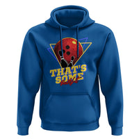 80s Bowling Hoodie That's Some Bowlshit Neon Retro Ball Pins Strike Spilt - Wonder Print Shop