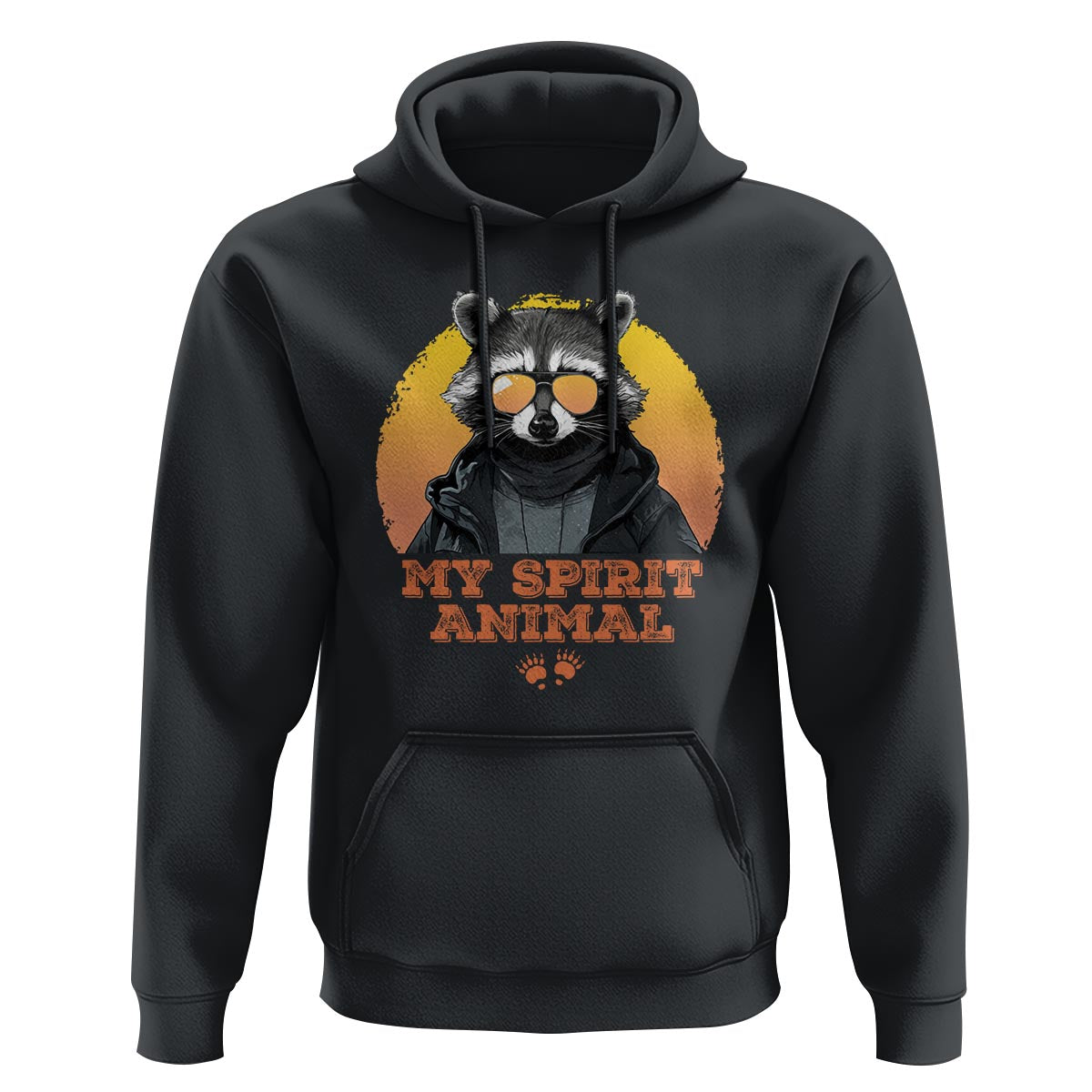 Funny Raccoon Hoodie My Spirit Animal Cute Trash Panda - Wonder Print Shop