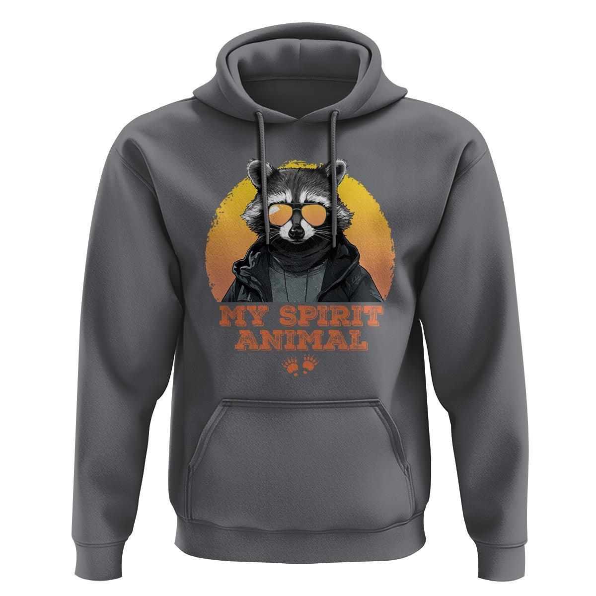 Funny Raccoon Hoodie My Spirit Animal Cute Trash Panda - Wonder Print Shop