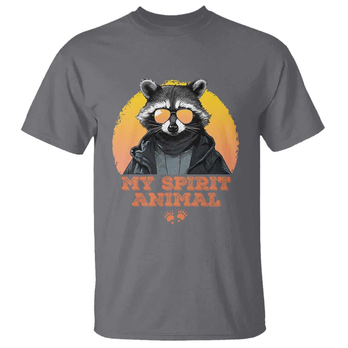 Funny Raccoon T Shirt My Spirit Animal Cute Trash Panda - Wonder Print Shop