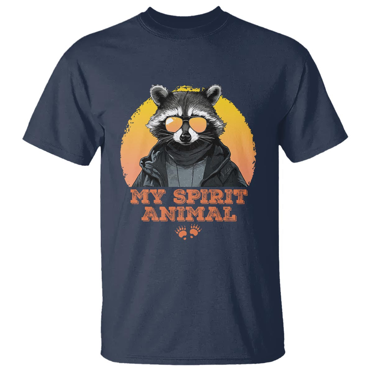 Funny Raccoon T Shirt My Spirit Animal Cute Trash Panda - Wonder Print Shop