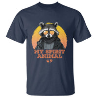 Funny Raccoon T Shirt My Spirit Animal Cute Trash Panda - Wonder Print Shop