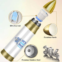 Soccer Lover Bullet Tumbler Life's About Goals And Assists Coach - Wonder Print Shop