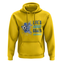 Soccer Lover Hoodie Life's About Goals And Assists Coach - Wonder Print Shop