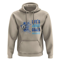 Soccer Lover Hoodie Life's About Goals And Assists Coach - Wonder Print Shop