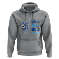 Soccer Lover Hoodie Life's About Goals And Assists Coach - Wonder Print Shop
