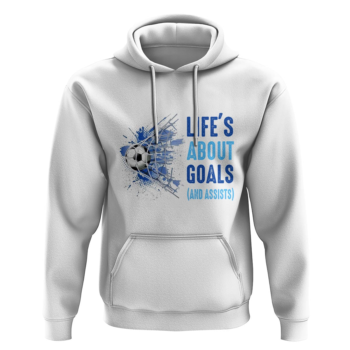 Soccer Lover Hoodie Life's About Goals And Assists Coach - Wonder Print Shop