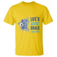 Soccer Lover T Shirt Life's About Goals And Assists Coach - Wonder Print Shop