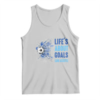Soccer Lover Tank Top Life's About Goals And Assists Coach - Wonder Print Shop