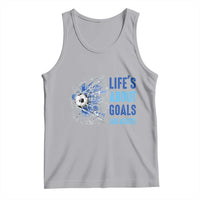 Soccer Lover Tank Top Life's About Goals And Assists Coach - Wonder Print Shop