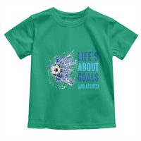 Soccer Lover Toddler T Shirt Life's About Goals And Assists Coach - Wonder Print Shop