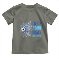Soccer Lover Toddler T Shirt Life's About Goals And Assists Coach - Wonder Print Shop