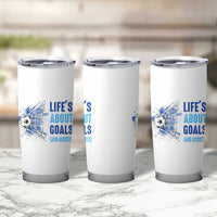 Soccer Lover Tumbler Cup Life's About Goals And Assists Coach - Wonder Print Shop