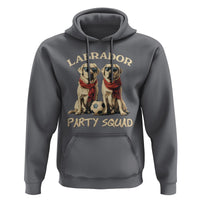 Labrador Retriever Dog Hoodie Black Labrador Party Squad Love - Wonder Print Shop