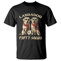 Labrador Retriever Dog T Shirt Black Labrador Party Squad Love - Wonder Print Shop