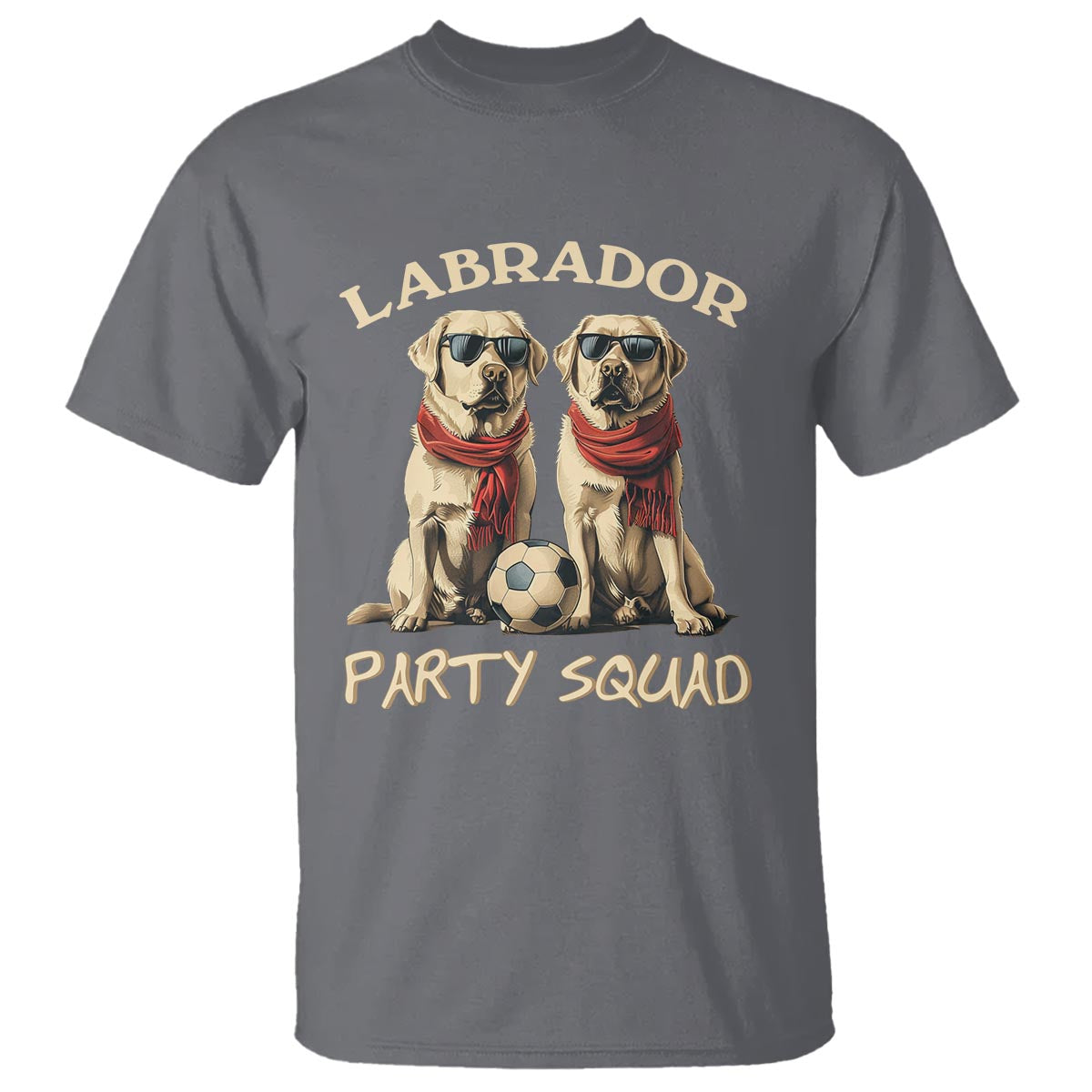 Labrador Retriever Dog T Shirt Black Labrador Party Squad Love - Wonder Print Shop