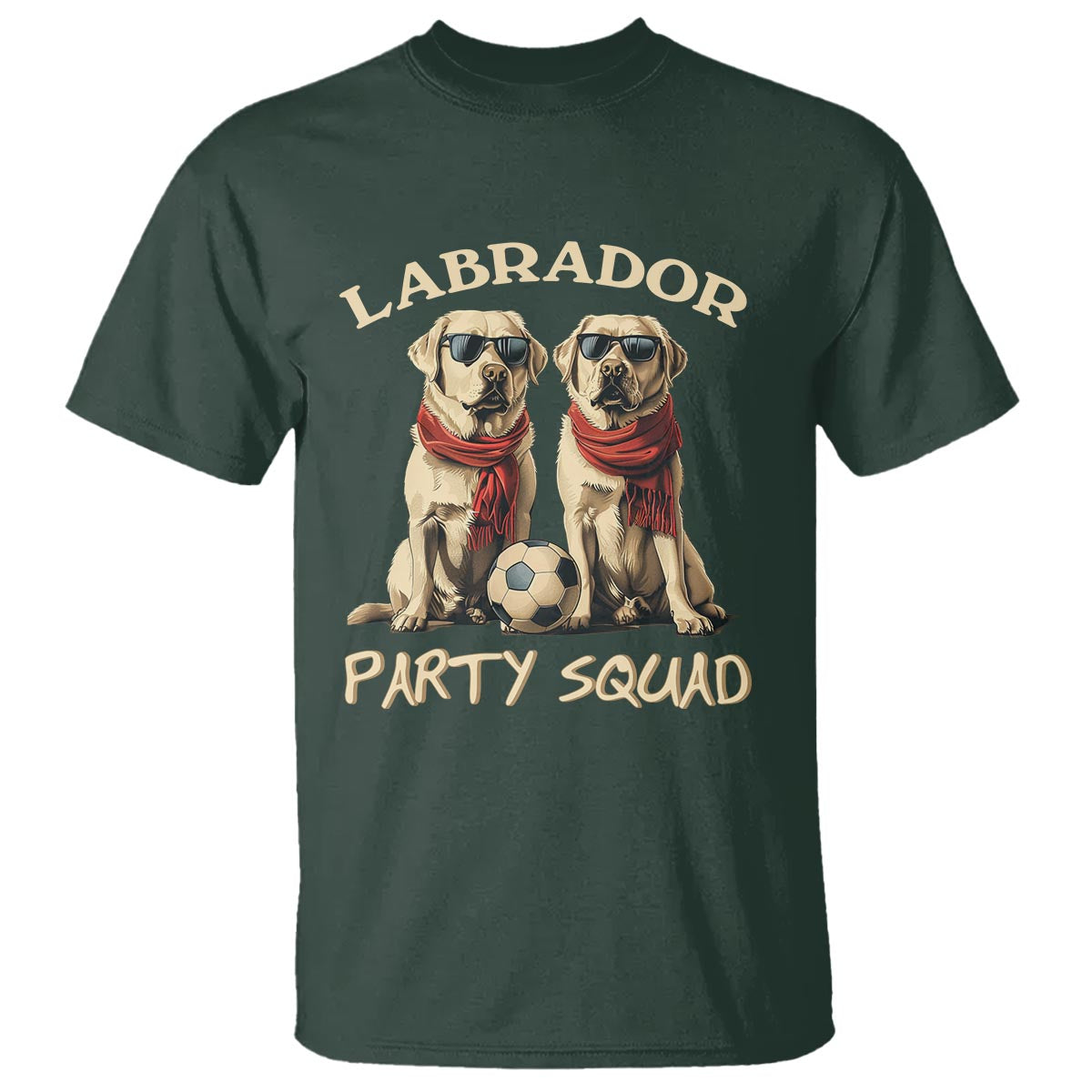 Labrador Retriever Dog T Shirt Black Labrador Party Squad Love - Wonder Print Shop