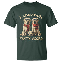 Labrador Retriever Dog T Shirt Black Labrador Party Squad Love - Wonder Print Shop