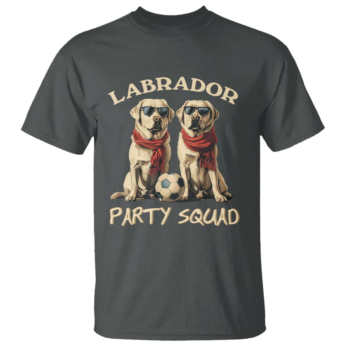 Labrador Retriever Dog T Shirt Black Labrador Party Squad Love - Wonder Print Shop