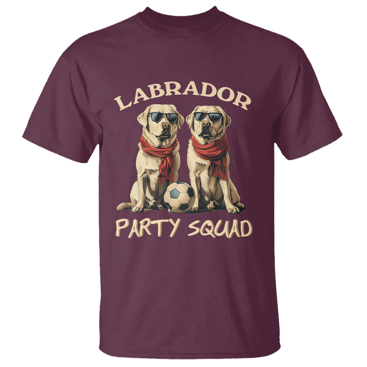 Labrador Retriever Dog T Shirt Black Labrador Party Squad Love - Wonder Print Shop