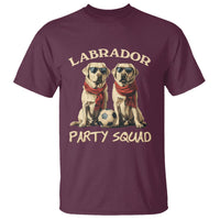Labrador Retriever Dog T Shirt Black Labrador Party Squad Love - Wonder Print Shop