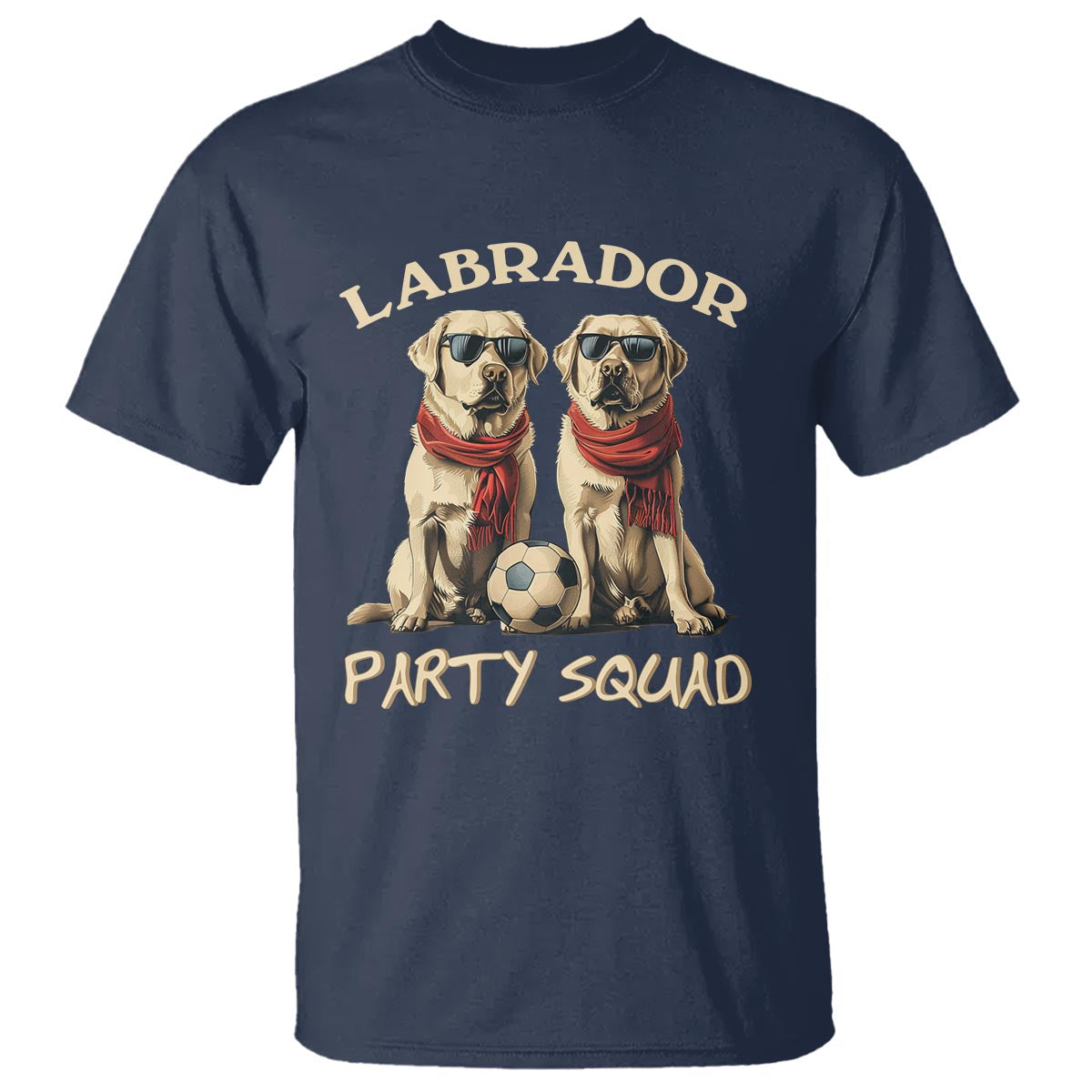 Labrador Retriever Dog T Shirt Black Labrador Party Squad Love - Wonder Print Shop