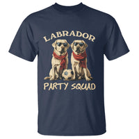 Labrador Retriever Dog T Shirt Black Labrador Party Squad Love - Wonder Print Shop