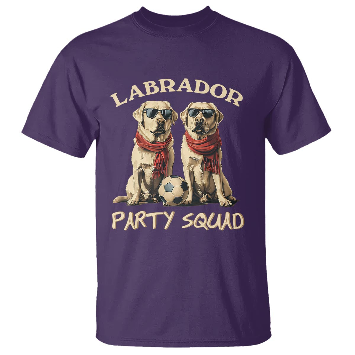 Labrador Retriever Dog T Shirt Black Labrador Party Squad Love - Wonder Print Shop