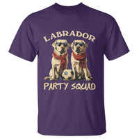 Labrador Retriever Dog T Shirt Black Labrador Party Squad Love - Wonder Print Shop