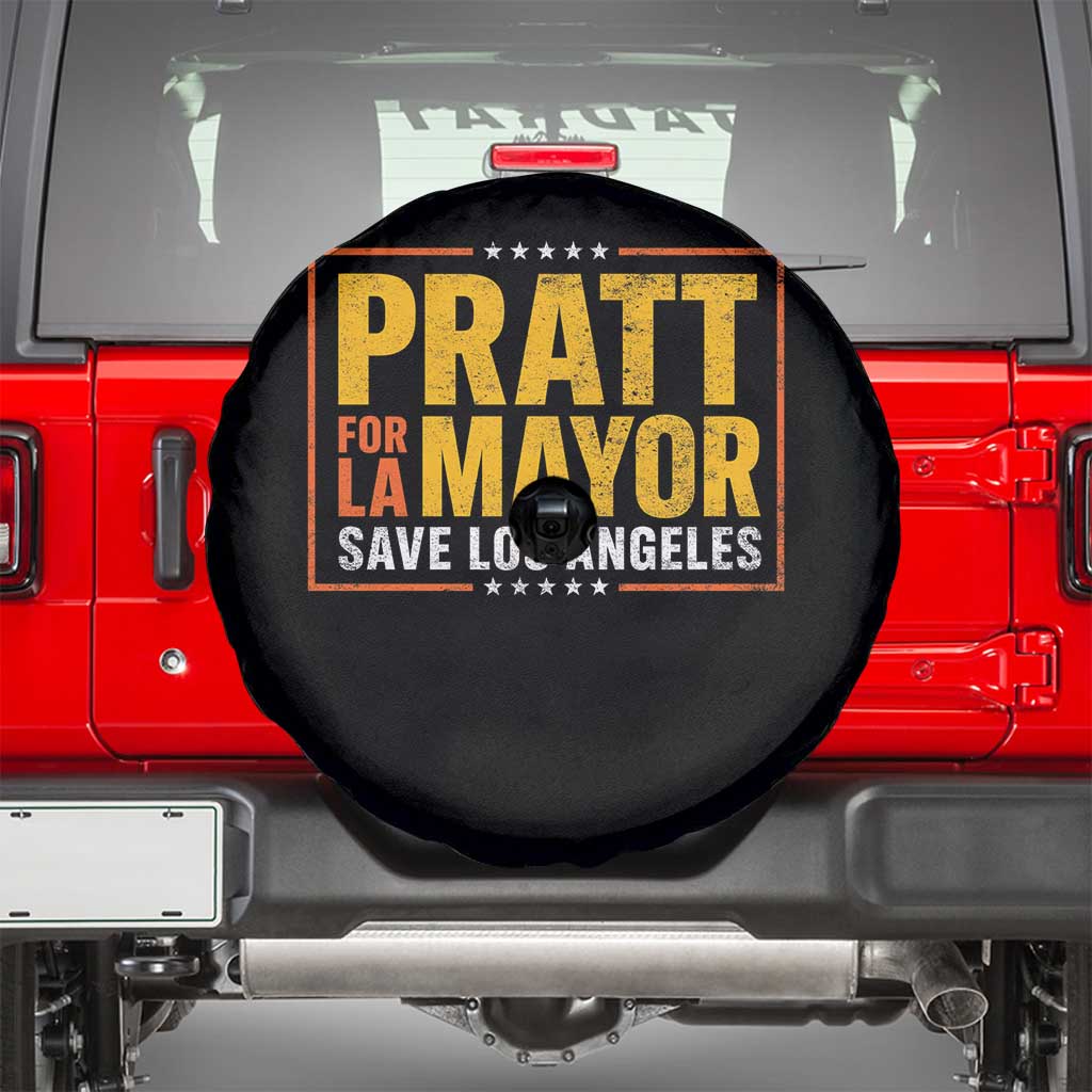 Pratt For Mayor Save Los Angeles Spare Tire Cover Spencer Supporter