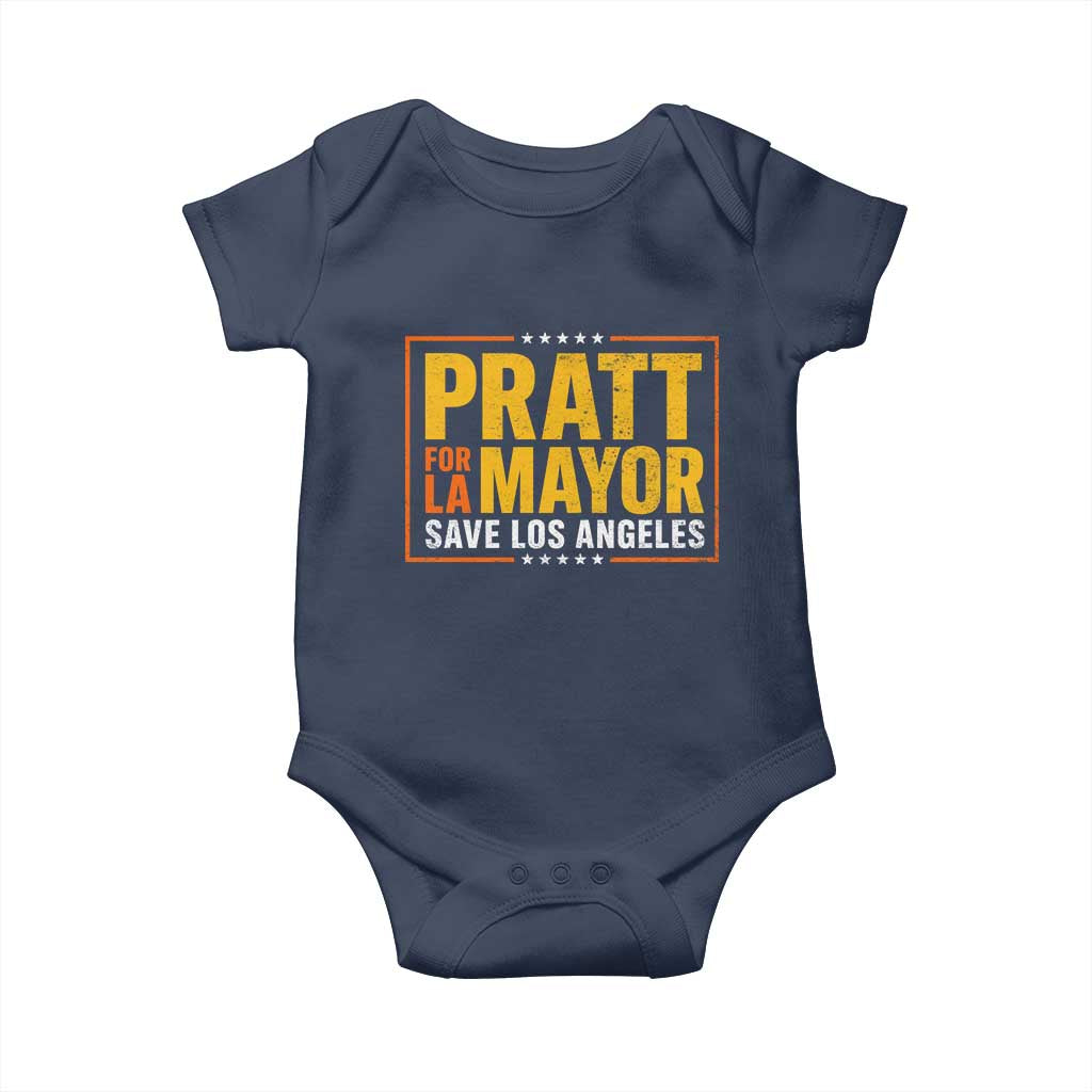 Pratt For Mayor Save Los Angeles Baby Onesie Spencer Supporter