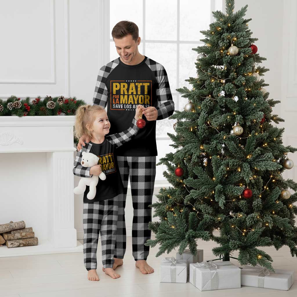 Pratt For Mayor Save Los Angeles Plaid Pajama Set Spencer Supporter