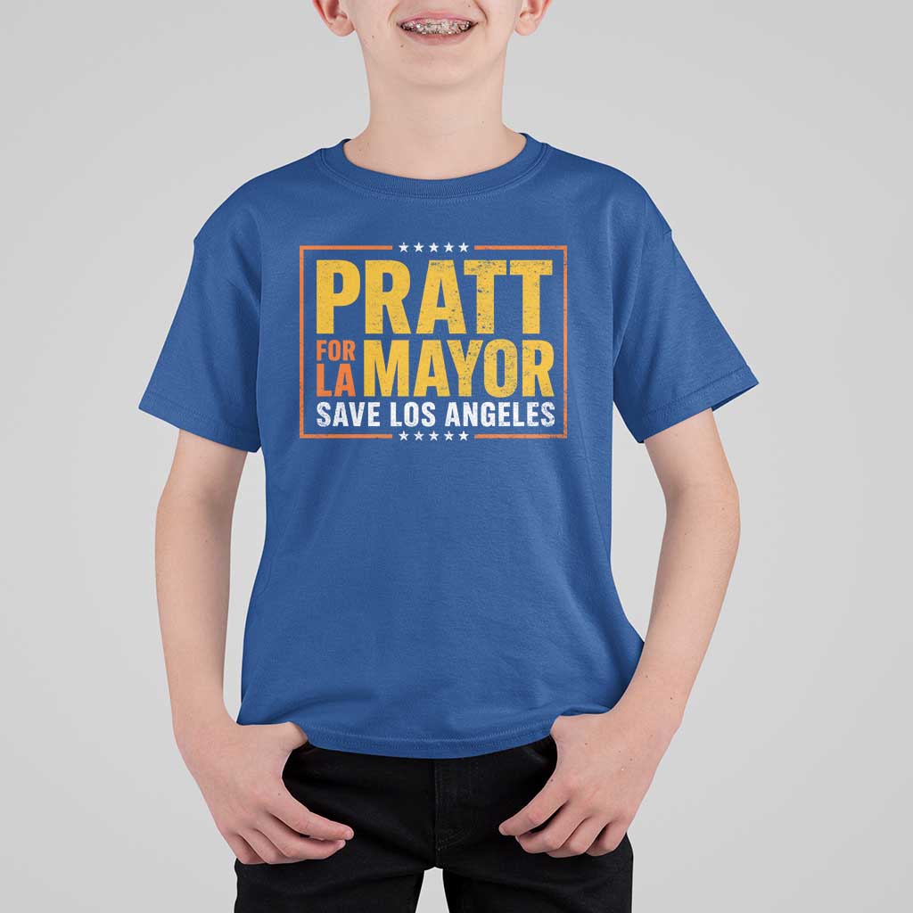 Pratt For Mayor Save Los Angeles T Shirt For Kid Spencer Supporter