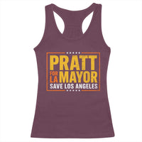 Pratt For Mayor Save Los Angeles Racerback Tank Top Spencer Supporter