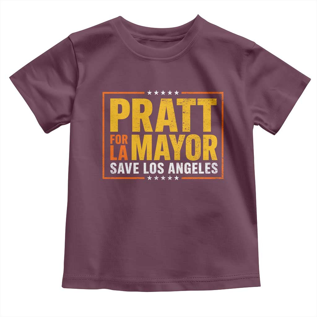Pratt For Mayor Save Los Angeles Toddler T Shirt Spencer Supporter