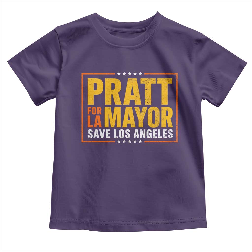 Pratt For Mayor Save Los Angeles Toddler T Shirt Spencer Supporter